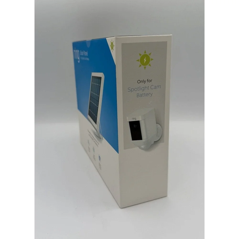 Ring Solar Panel for Spotlight Cam Battery White - New/Sealed